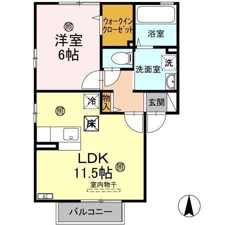 ボナールスクエア　Ａ（102） 間取り図画像