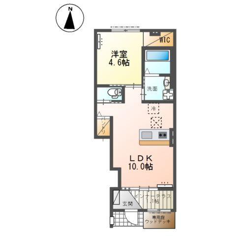 仮)ユニヴァリィⅡ鶴田町新築アパート 間取り図画像