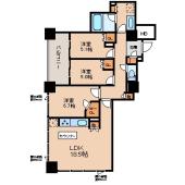 シティタワー宇都宮 間取り図画像