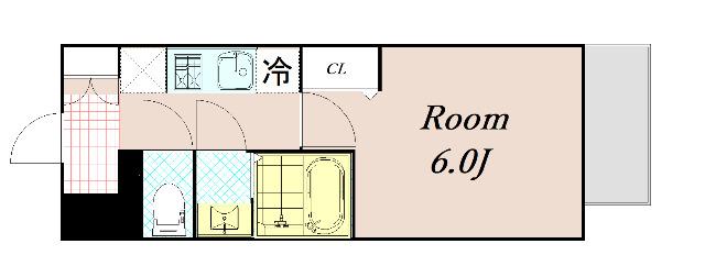 プレリス阿波座Bloom 間取り図画像