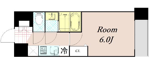 プレリス阿波座Bloom 間取り図画像