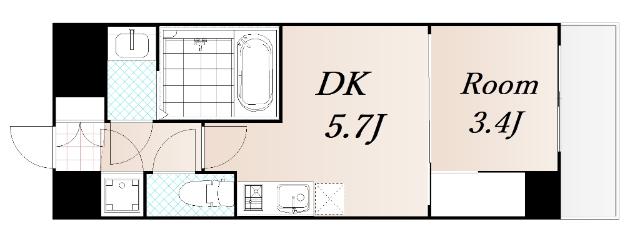 セレニテ新大阪カルム 間取り図画像