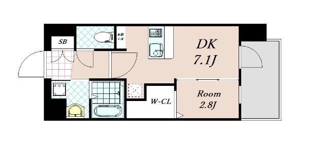 エステムコート新大阪XVIパルス 間取り図画像