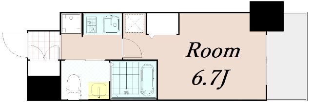 エステムコート阿波座プレミアム 間取り図画像