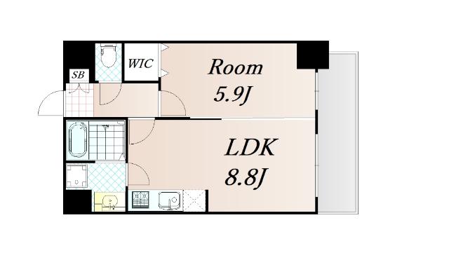S-FORT福島LaLuna 間取り図画像