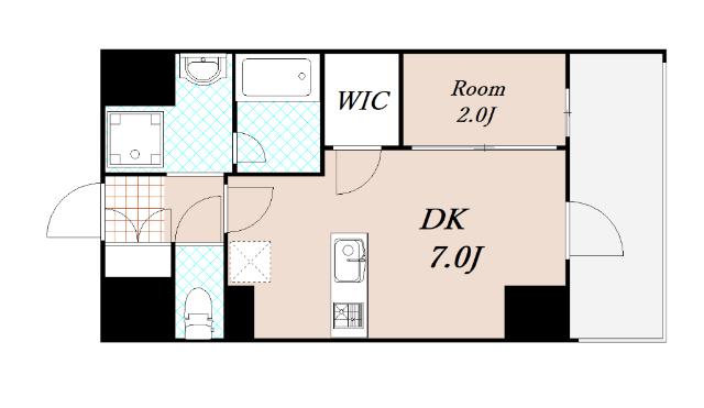 バウスフラッツ新大阪 間取り図画像
