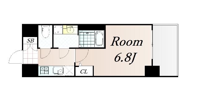 ジアコスモ江戸堀パークフロント 間取り図画像