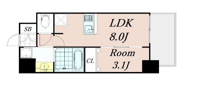 SHOKEN Residence大阪都島 間取り図画像