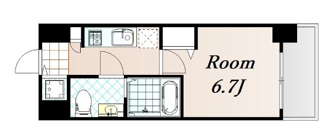 レジュールアッシュ梅田NEX 間取り図画像