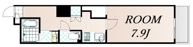 イーストヴィラ梅田 間取り図画像