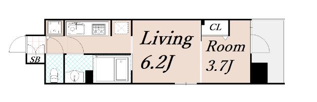 LUORE+新大阪SOUTH 間取り図画像