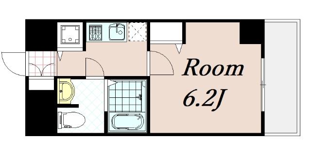 セオリー大阪フルール 間取り図画像