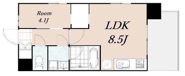 レジディア新大阪 間取り図画像