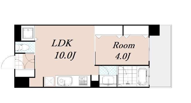 Mid Court 新大阪 間取り図画像