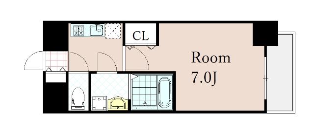 エスリード大阪クレストコート（327） 間取り図画像