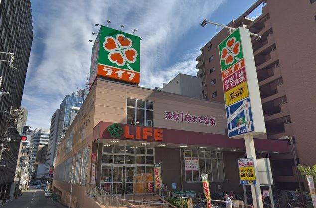 ライフ土佐堀店：519m