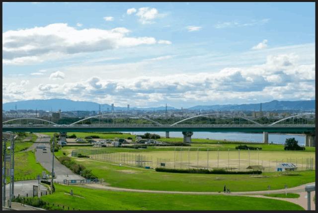 淀川河川公園：3372m