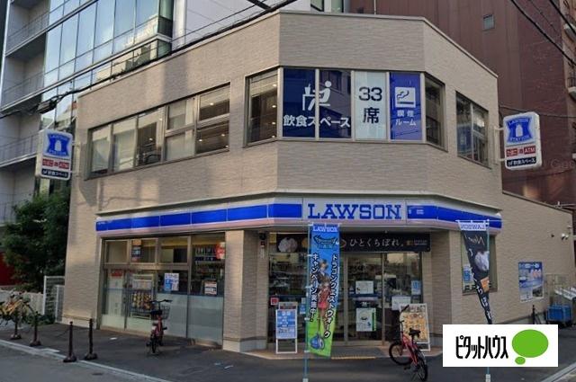 ローソン南船場一丁目店：118m