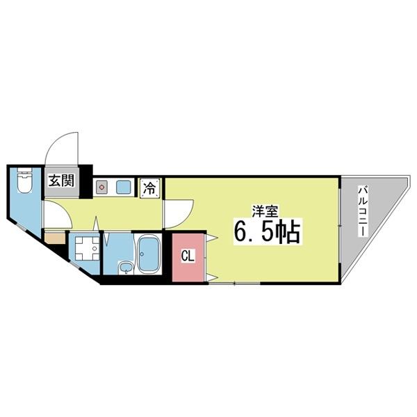 フルール六甲 間取り図画像