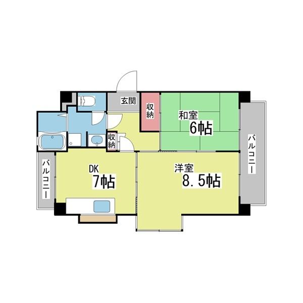 シティライフしのはら 間取り図画像