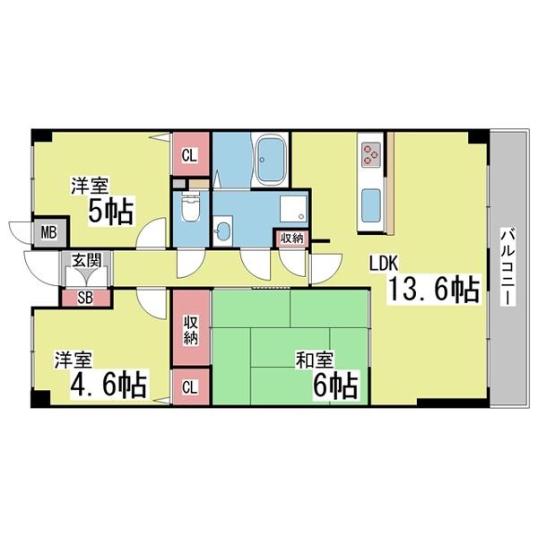ボシュケ篠原 間取り図画像