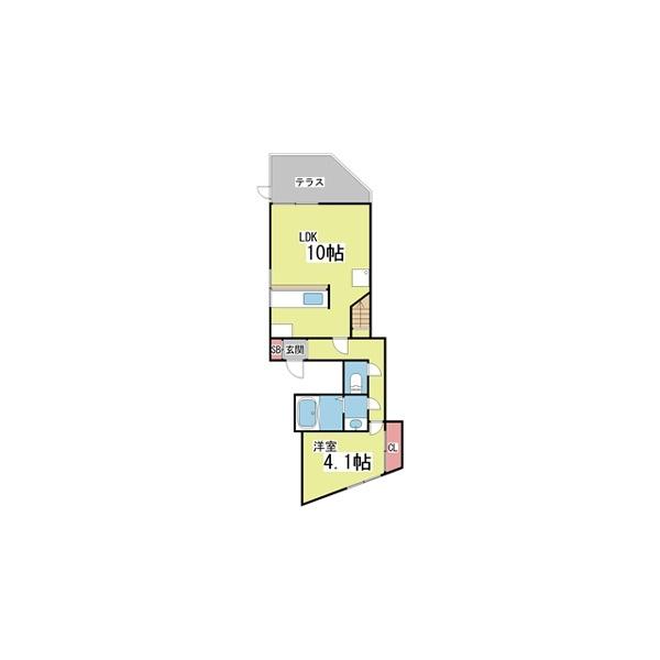 灘北通9丁目一戸建 間取り図画像