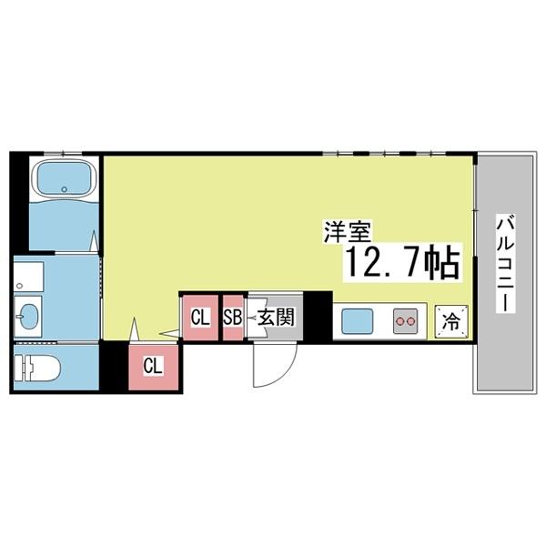 スリージェ住吉本町Ⅱ 間取り図画像