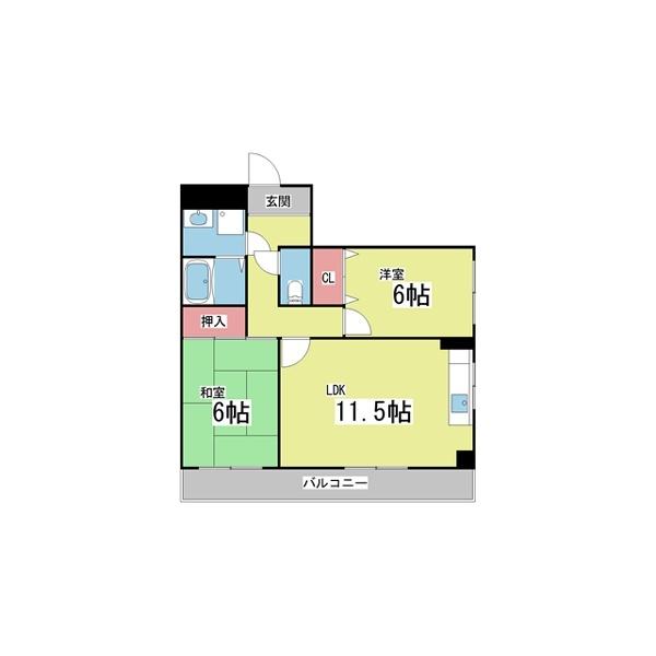 ファミリーハイツ徳井 間取り図画像