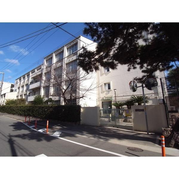 神戸市立御影中学校：650m