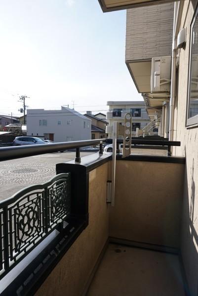 郡山市咲田アパート バルコニー