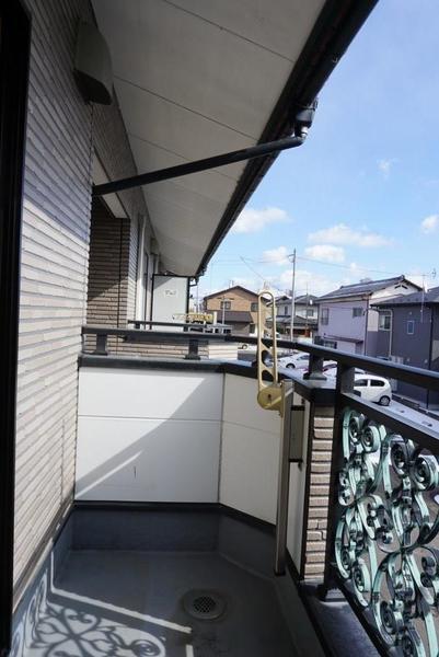 郡山市咲田アパート バルコニー