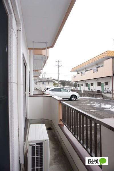 郡山市富田町アパート バルコニー