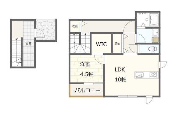 ラインハット石渕（202） 間取り図画像