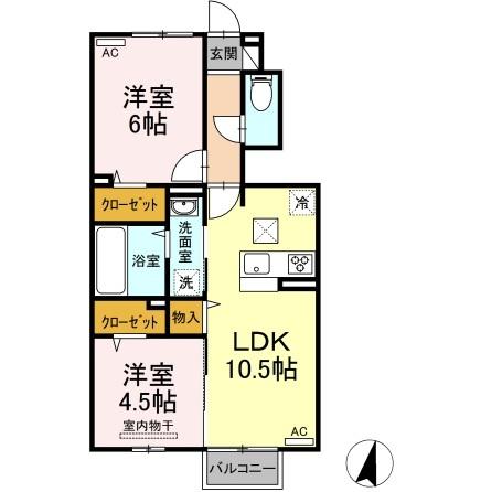 アヴィータ（105） 間取り図画像