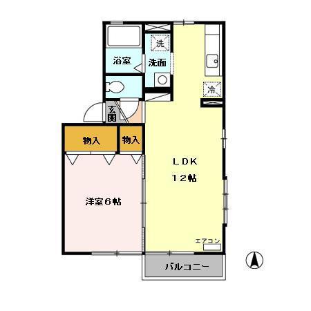 カーサ・イオシスB（202） 間取り図画像