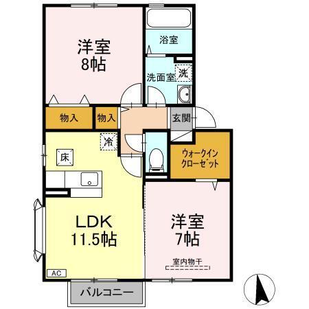 ルピナ　Ｃ（102） 間取り図画像
