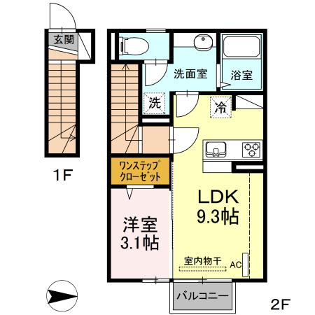 ルナ並木（211） 間取り図画像
