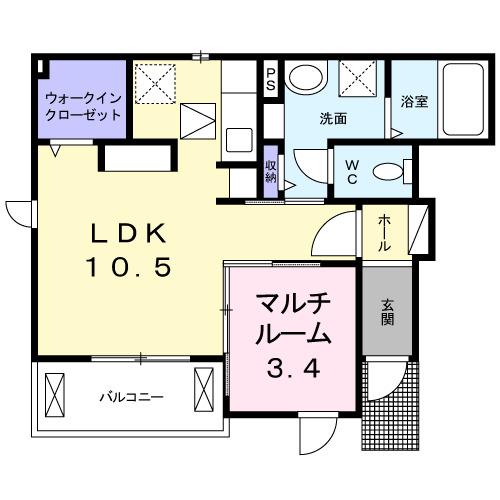 メゾンアラモードＢ（101） 間取り図画像