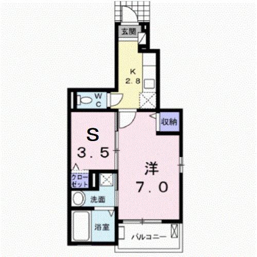 ボヌールソレイユ（101） 間取り図画像