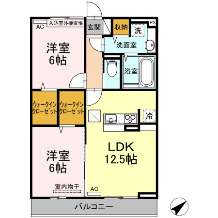 D-room天王林（102） 間取り図画像
