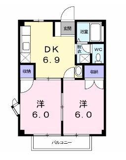 ソレイユⅠ（205） 間取り図画像