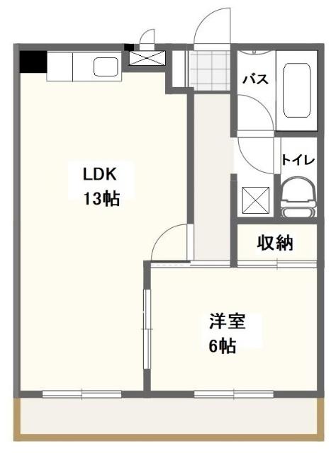 郡山市富久山町久保田マンション 間取り図画像