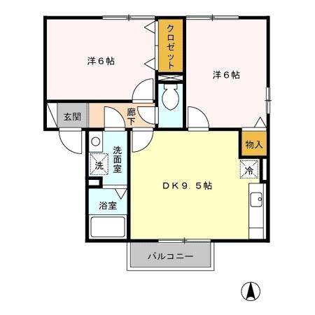 パディーセゾン　Ⅰ（202） 間取り図画像