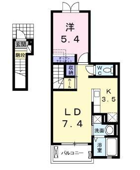 ジャン　ノーブル　D（203） 間取り図画像