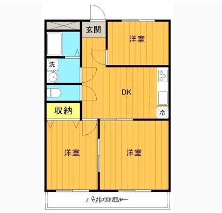 安積サンシャイン（415） 間取り図画像