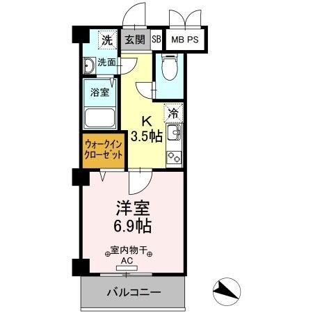 グリーンフィールド（402） 間取り図画像
