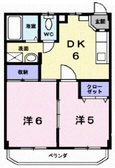 パルク大成Ⅱ（202） 間取り図画像