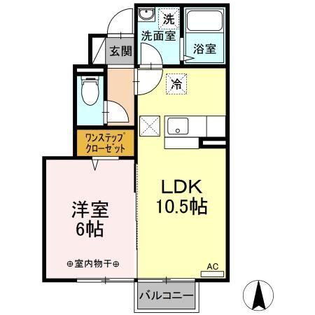 ユニティータウンC（105） 間取り図画像