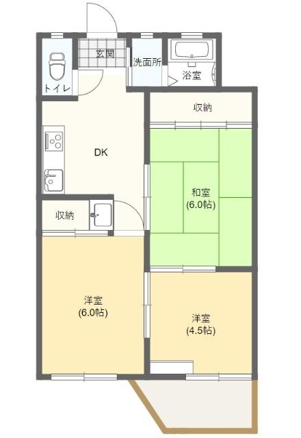 ランドパレス桑野（0405） 間取り図画像
