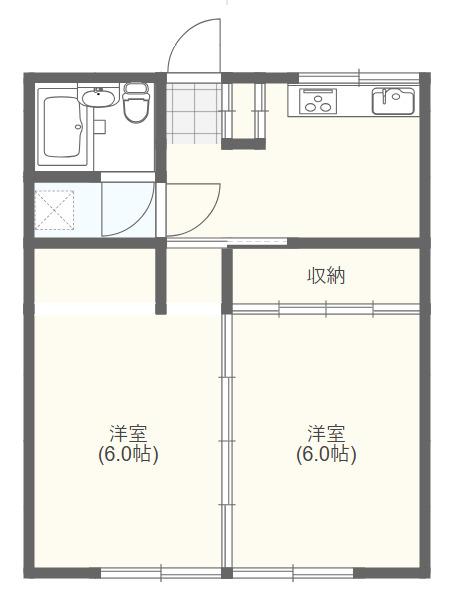 石井ハイツ1（105） 間取り図画像